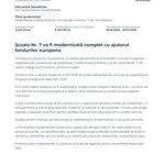 Comunicat de presă al primăriei municipiului Hunedoara privind modernizarea și dotarea școlii generale nr.7